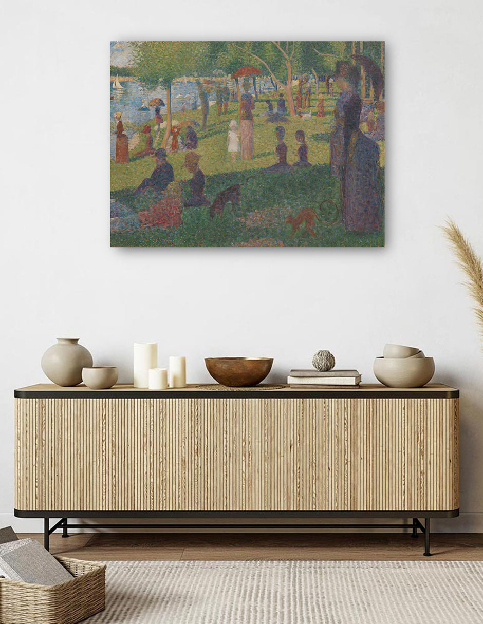 Foto 6 pulgar | Cuadro Decorativo - Estudio Para 'un Domingo En La Grande Jatte' (1884) I- Georges Seurat - Fotografía - 46x61 - Fi