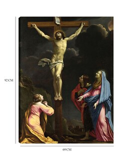 Foto 6 | Cuadro Decorativo - Cristo En La Cruz Con La Virgen Y Los Santos.- Eustache Le Sueur - Religión - 69x92 - Fine Art Tj