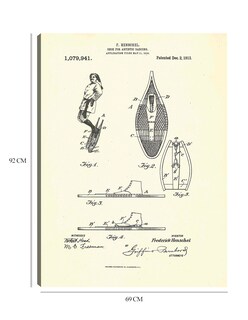 Foto 6 | Cuadro Decorativo - Zapato Patentado Para Danza Artística, Inventor Frederick Henschel - National Archives - 69