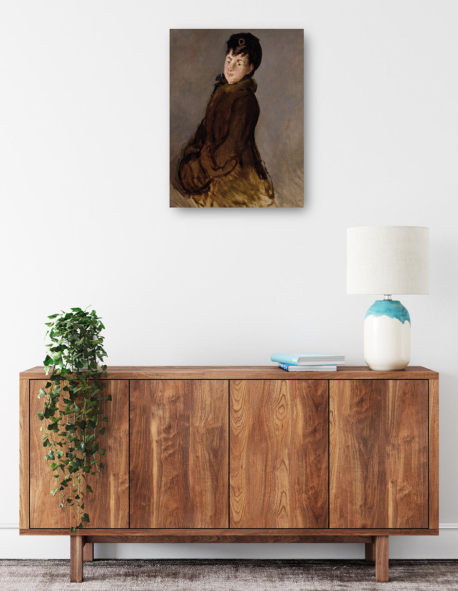 Foto 2 | Cuadro Decorativo - Retrato De Isabelle Lemonnier Con Manguito (alrededor De 1879-80)- Edouard Manet - 28x36 - Fine Ar