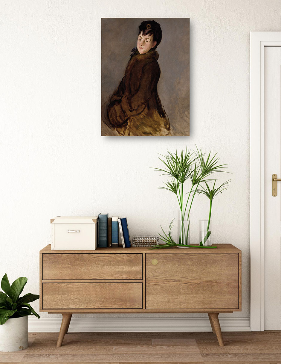 Foto 4 pulgar | Cuadro Decorativo - Retrato De Isabelle Lemonnier Con Manguito (alrededor De 1879-80)- Edouard Manet - 28x36 - Fine Ar