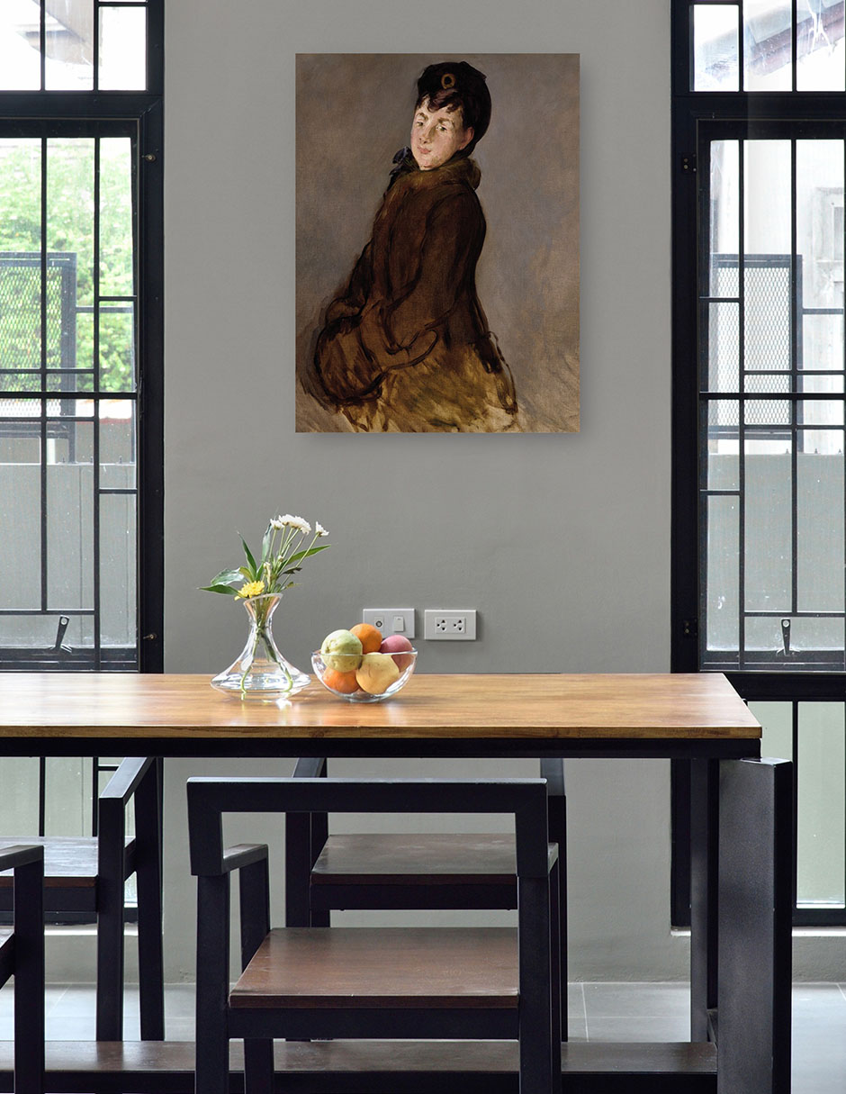 Foto 5 pulgar | Cuadro Decorativo - Retrato De Isabelle Lemonnier Con Manguito (alrededor De 1879-80)- Edouard Manet - 28x36 - Fine Ar