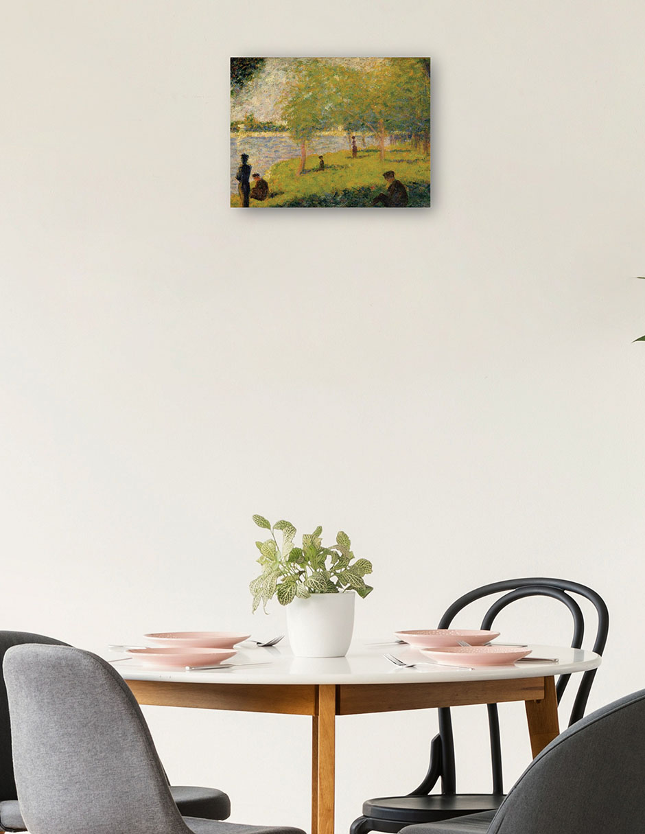 Foto 2 | Cuadro Decorativo - Estudio Para 'un Domingo En La Grande Jatte' (1884) Ii- Georges Seurat - Paisaje - 46x61 - Fine Ar