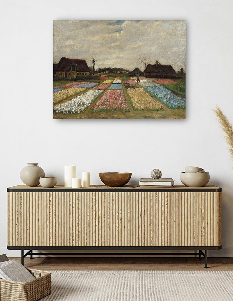 Foto 6 pulgar | Cuadro Decorativo - Parterres De Flores En Holanda (c. 1883)- Vincent Van Gogh - Religión - 28x36 - Fine Art Tj