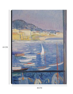 Foto 6 | Cuadro Decorativo - Villefranche-sur-mer, Fenêtre Ouverte Sur Le Port (1926)- Henri Lebasque - Costa - 46x61 - Fine A