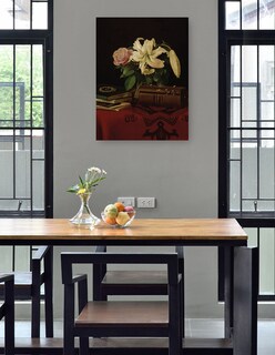 Foto 4 | Cuadro Decorativo - Naturaleza Muerta Sobre La Mesa De Trabajo De Una Dama (1868)- Ferdinand Von Wright - 46x61 - F