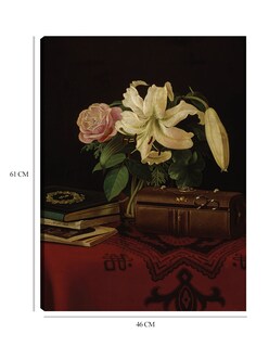 Foto 6 | Cuadro Decorativo - Naturaleza Muerta Sobre La Mesa De Trabajo De Una Dama (1868)- Ferdinand Von Wright - 46x61 - F