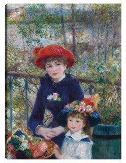 Foto 1 | Cuadro Decorativo - Dos Hermanas (en La Terraza) (1881)- Pierre-auguste Renoir - Fotografía - 28x36 - Fine Art Tj