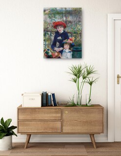 Foto 3 | Cuadro Decorativo - Dos Hermanas (en La Terraza) (1881)- Pierre-auguste Renoir - Fotografía - 28x36 - Fine Art Tj