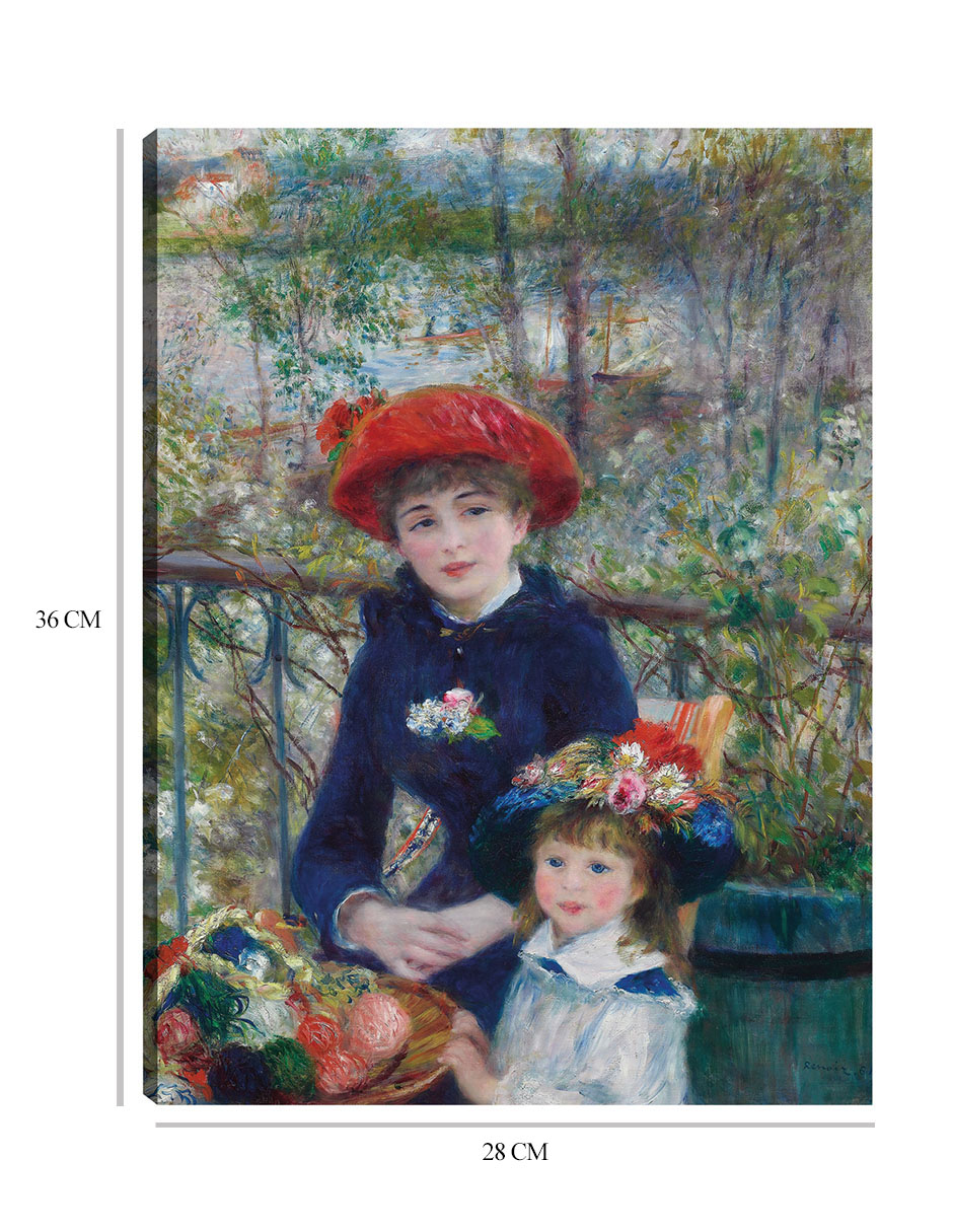 Foto 7 pulgar | Cuadro Decorativo - Dos Hermanas (en La Terraza) (1881)- Pierre-auguste Renoir - Fotografía - 28x36 - Fine Art Tj