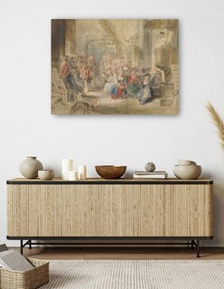Foto 5 | Cuadro Decorativo - Un Sermón En La Iglesia De Un Pueblo (ca. 1630)- Peter Paul Rubens - Religión - 69x92 - Fine Art Tj