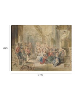 Foto 6 | Cuadro Decorativo - Un Sermón En La Iglesia De Un Pueblo (ca. 1630)- Peter Paul Rubens - Religión - 69x92 - Fine Art Tj