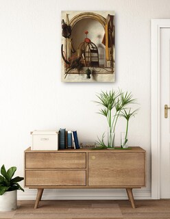 Foto 3 | Cuadro Decorativo - Hornacina Con Equipo De Cetrería, Probablemente De 1660- Christoffel Pierson - 77x102 - Fine Art Tj