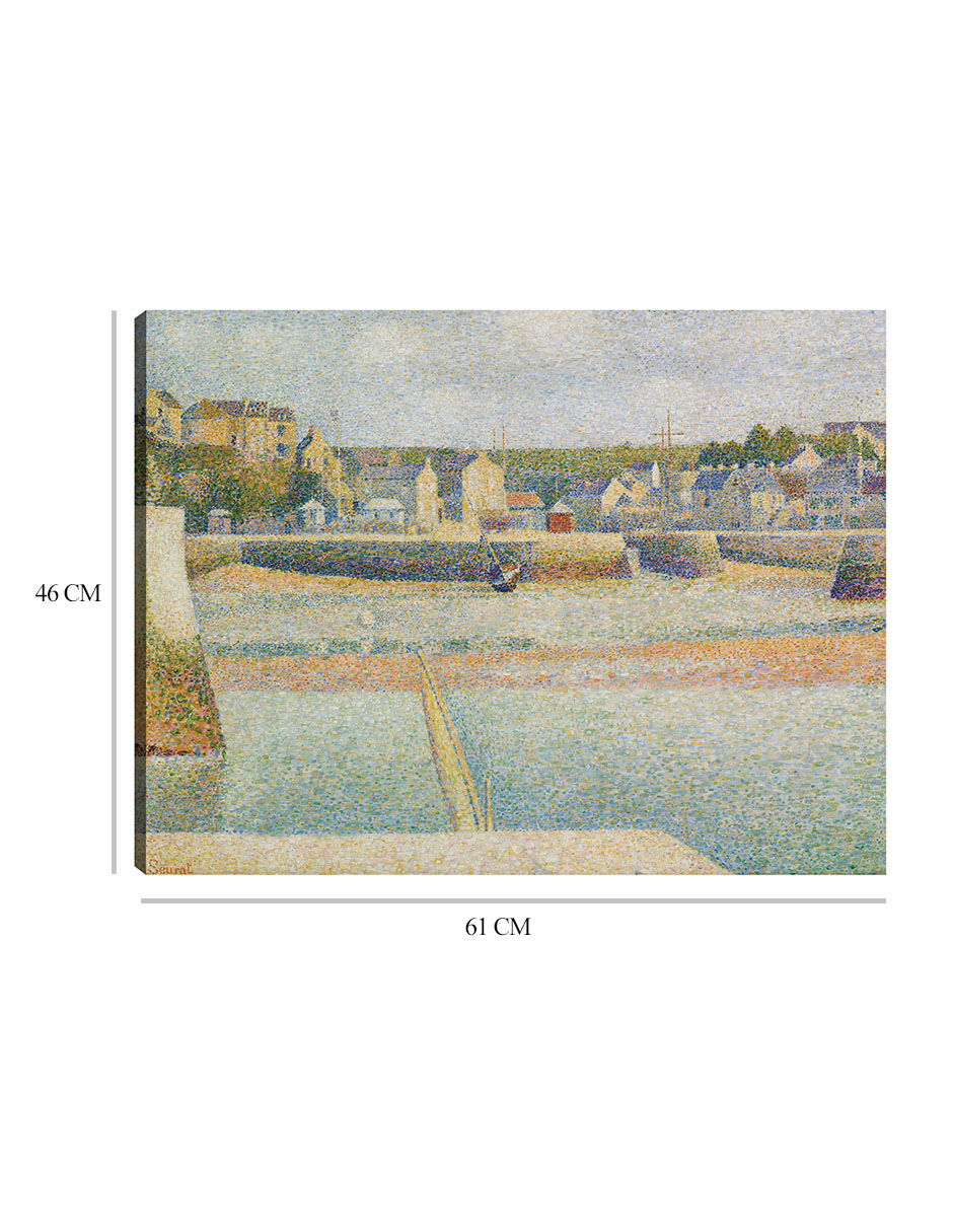 Foto 7 pulgar | Cuadro Decorativo - Port-en-bessin, El Puerto Exterior (marea Baja) (1888)- Georges Seurat - Fotografía - 46x61 -