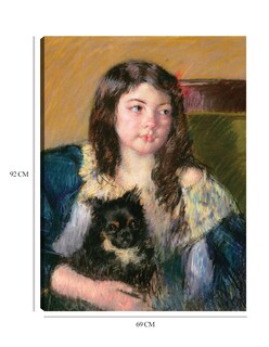 Foto 6 | Cuadro Decorativo - Françoise, Sosteniendo Un Perrito, Mirando Hacia La Derecha (1909)- Mary Cassatt - 69x92 - Fine A
