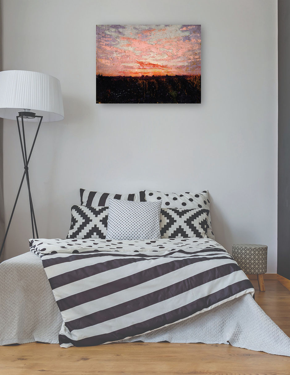 Foto 4 pulgar | Cuadro Decorativo - Amanecer O Atardecer, Estudio Para Libro - Abbott Handerson Thayer - 28x36 - Fine Art Tj
