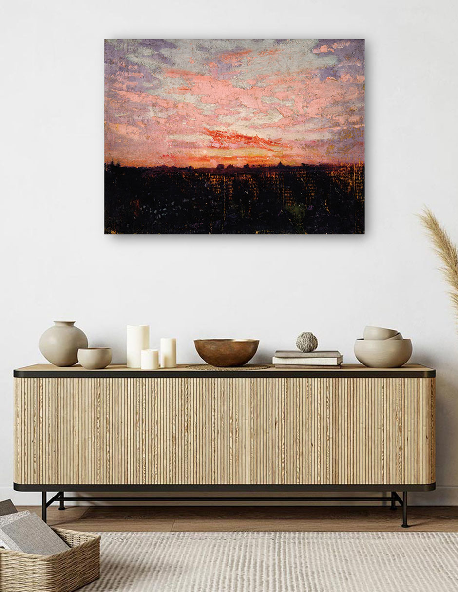 Foto 6 pulgar | Cuadro Decorativo - Amanecer O Atardecer, Estudio Para Libro - Abbott Handerson Thayer - 28x36 - Fine Art Tj