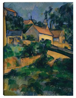 Foto 1 | Cuadro Decorativo - Girando La Carretera En Montgeroult (1898)- Paul Cézanne - Paisaje - 28x36 - Impresión En