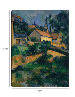 Foto 6 | Cuadro Decorativo - Girando La Carretera En Montgeroult (1898)- Paul Cézanne - Paisaje - 28x36 - Impresión En