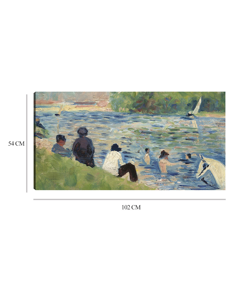 Foto 7 pulgar | Cuadro Decorativo - Bañistas (estudio Para Bañistas En Asnières) (1883-1884)- Georges Seurat - Fotografía -