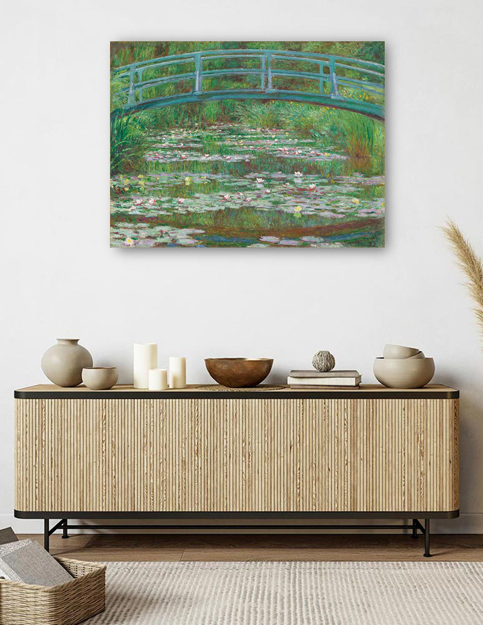 Foto 6 pulgar | Cuadro Decorativo - La Pasarela Japonesa, 1899- Claude Monet - Paisaje - 69x92 - Impresión En Lienzo - Fine Art Tj