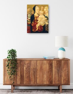 Foto 2 | Cuadro Decorativo - La Virgen Y El Niño Con San Jerónimo, Santa Catalina - Matteo Di Giovanni - 46x61 - Fine Art Tj