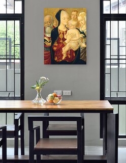 Foto 4 | Cuadro Decorativo - La Virgen Y El Niño Con San Jerónimo, Santa Catalina - Matteo Di Giovanni - 46x61 - Fine Art Tj