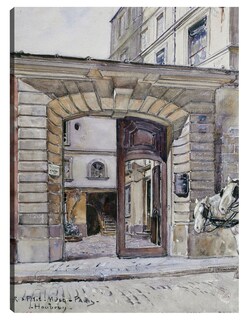 Foto 1 | Cuadro Decorativo - 27, Calle Del Petit-musc. París (1895 – 1905)- Frédéric Houbron - Ciudades - 28x36 - Fine Art Tj