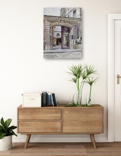 Foto 3 | Cuadro Decorativo - 27, Calle Del Petit-musc. París (1895 – 1905)- Frédéric Houbron - Ciudades - 28x36 - Fine Art Tj