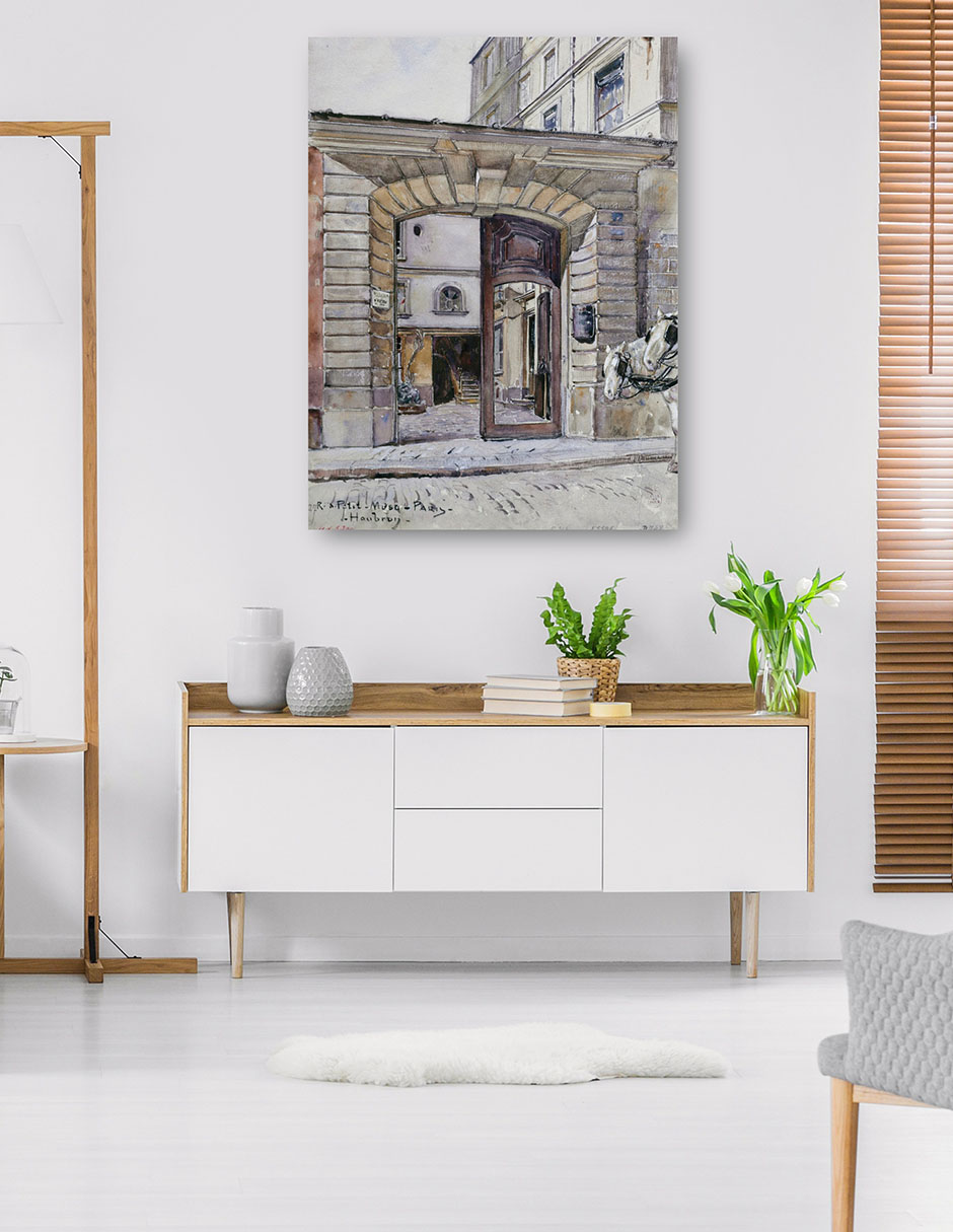 Foto 5 | Cuadro Decorativo - 27, Calle Del Petit-musc. París (1895 – 1905)- Frédéric Houbron - Ciudades - 28x36 - Fine Art Tj