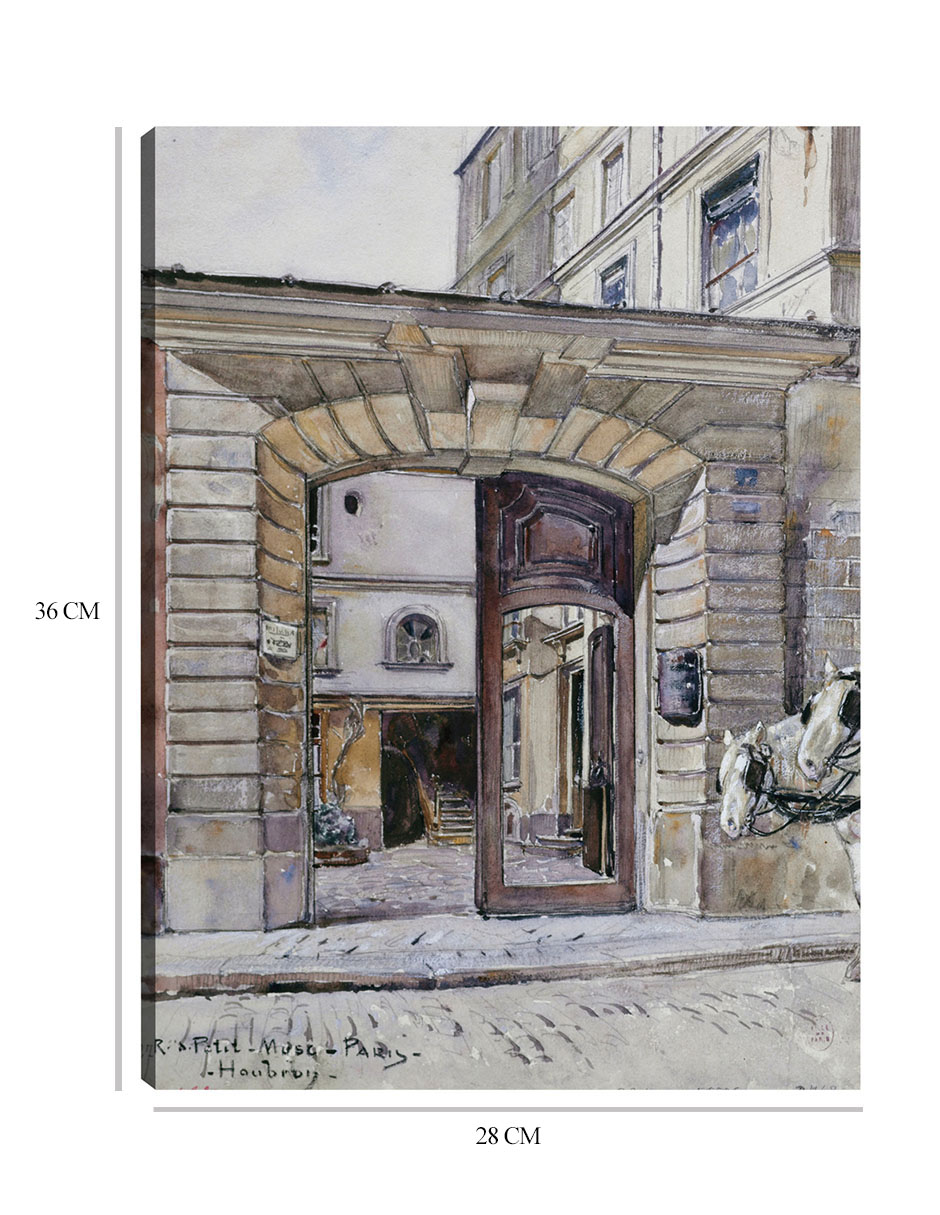 Foto 7 pulgar | Cuadro Decorativo - 27, Calle Del Petit-musc. París (1895 – 1905)- Frédéric Houbron - Ciudades - 28x36 - Fine Art Tj