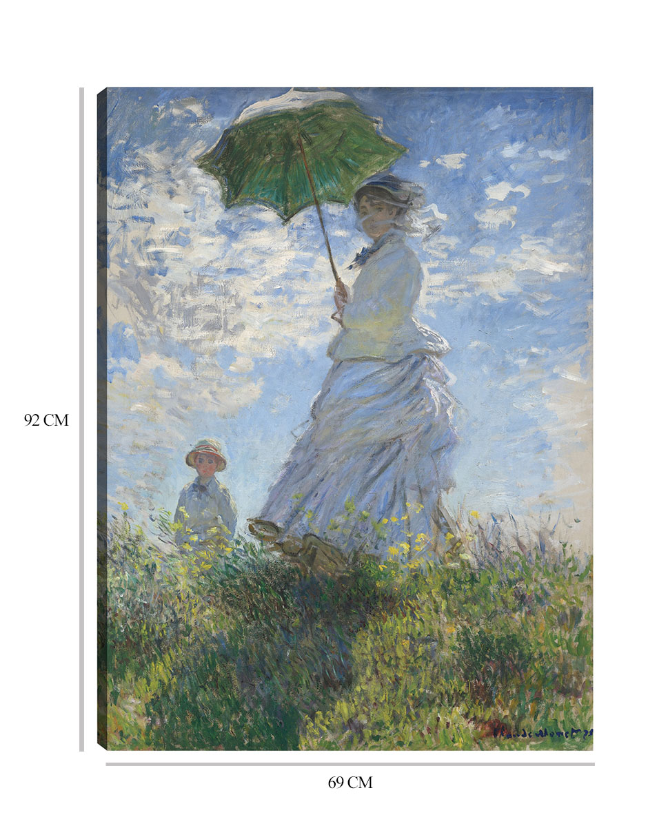 Foto 7 pulgar | Cuadro Decorativo - Mujer Con Sombrilla – Madame Monet Y Su Hijo (1875)- Claude Monet - Fotografía - 69x92 - Fine Art