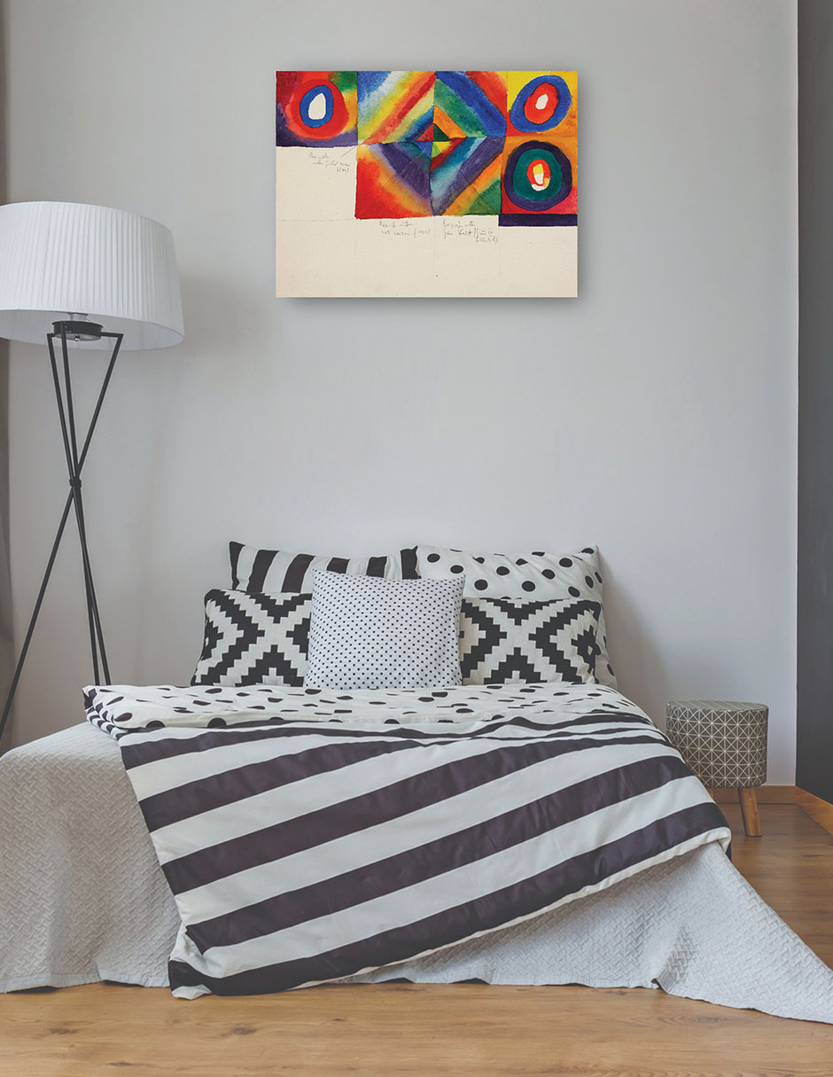 Foto 4 pulgar | Cuadro Decorativo - Estudios De Color Con Información Sobre La Técnica Pictórica (1913)- Wassily Kandinsky -