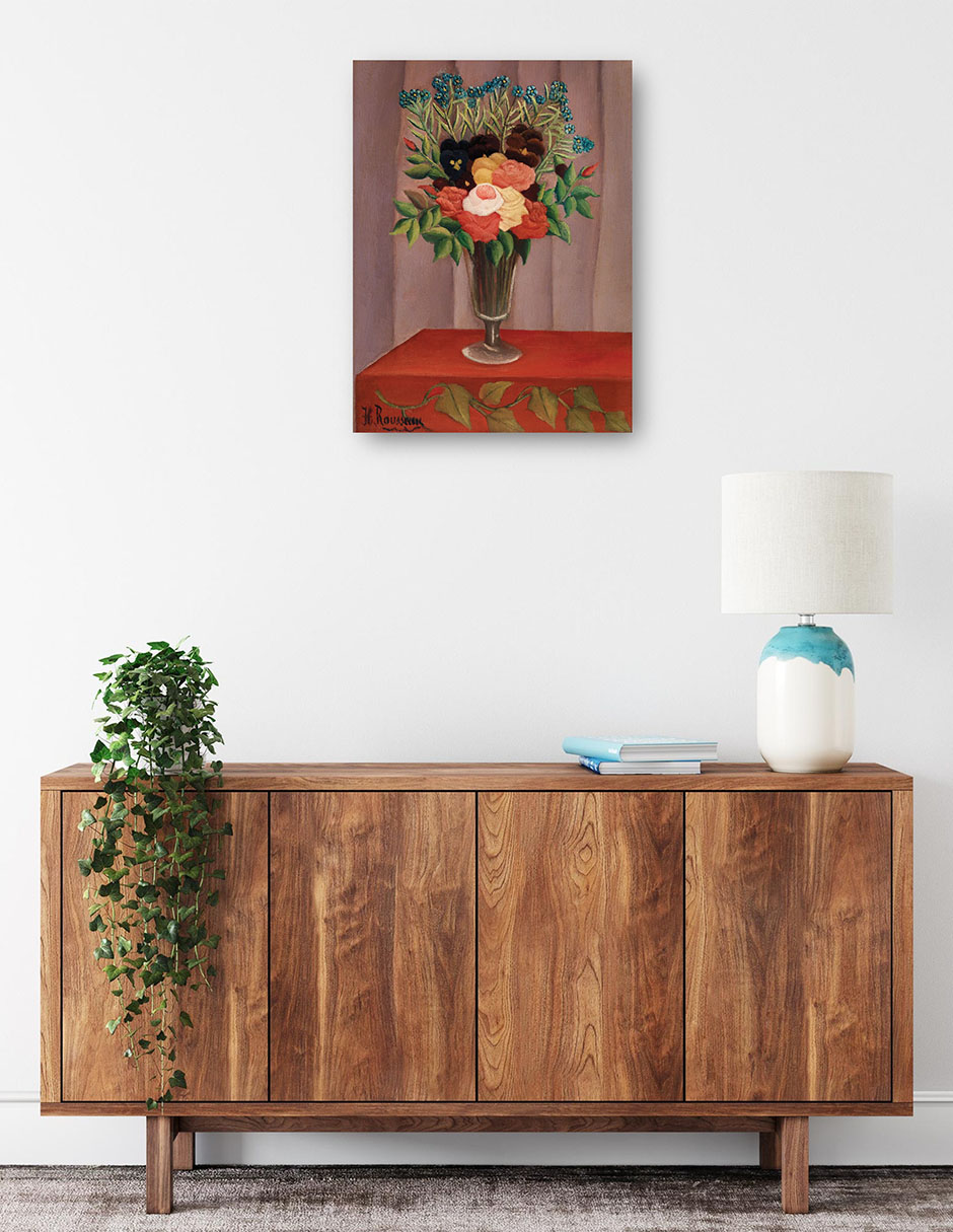 Foto 3 pulgar | Cuadro Decorativo - Ramo De Flores (bouquet De Fleurs) (ca. 1909 –1910)- Henri Rousseau - Floral - 46x61 - Fine Art Tj