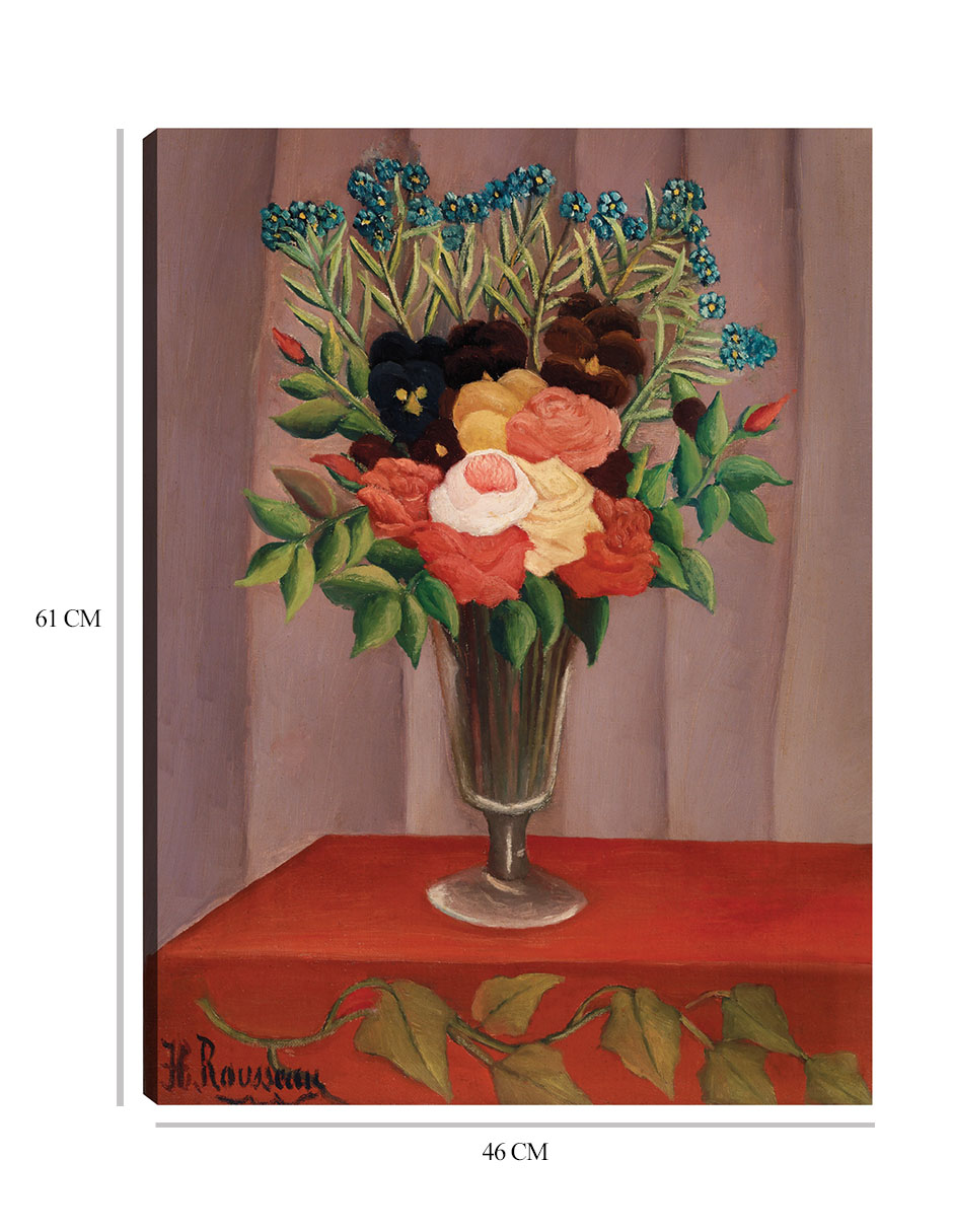Foto 7 pulgar | Cuadro Decorativo - Ramo De Flores (bouquet De Fleurs) (ca. 1909 –1910)- Henri Rousseau - Floral - 46x61 - Fine Art Tj