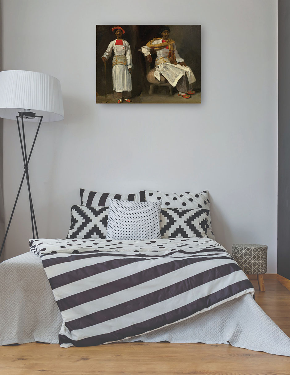Foto 3 | Cuadro Decorativo - Dos Estudios De Un Indio De Calcuta, Sentado Y De Pie C. 1823/1824- Eugène Delacroix - 69x92