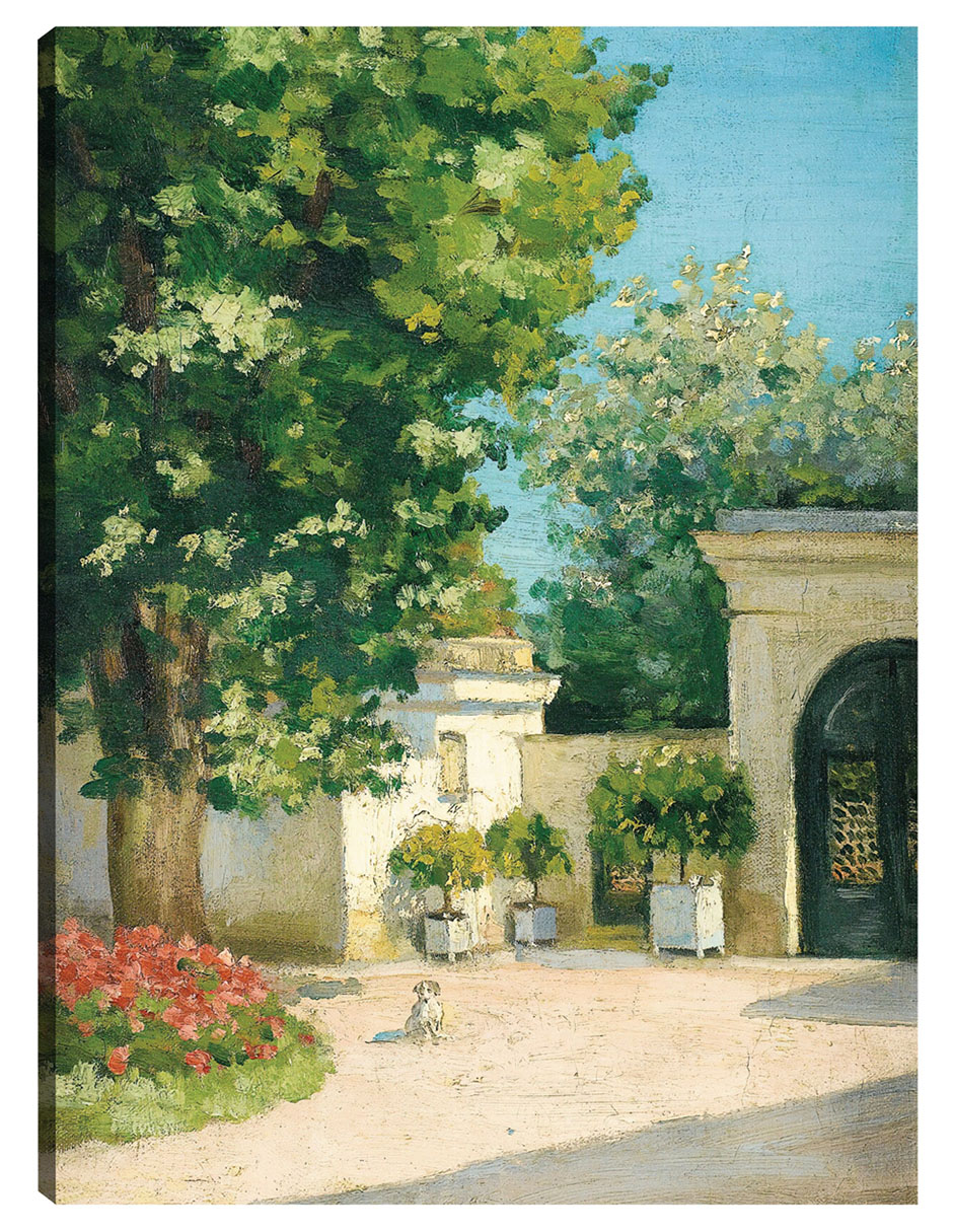 Foto 1 | Cuadro Decorativo - El Pórtico De La Casa Familiar (hacia 1875)- Gustave Caillebotte - Paisaje - 28x36 - Fine Art Tj