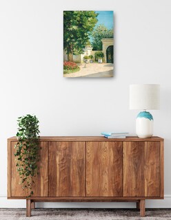 Foto 2 | Cuadro Decorativo - El Pórtico De La Casa Familiar (hacia 1875)- Gustave Caillebotte - Paisaje - 28x36 - Fine Art Tj