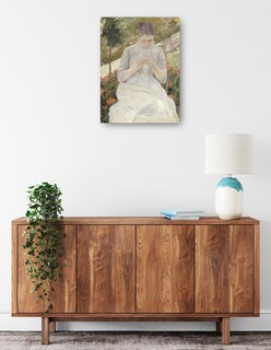 Foto 2 | Cuadro Decorativo - La Muchacha Del Jardín (entre 1880 Y 1882)- Mary Cassatt - Fotografía - 28x36 - Fine Art Tj