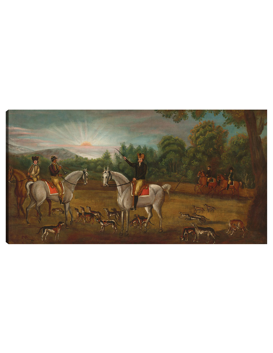 Foto 2 pulgar | Cuadro Decorativo - El Inicio De La Caza, C. 1800- American 19th Century - Fotografía - 34x64 - Impresión En L