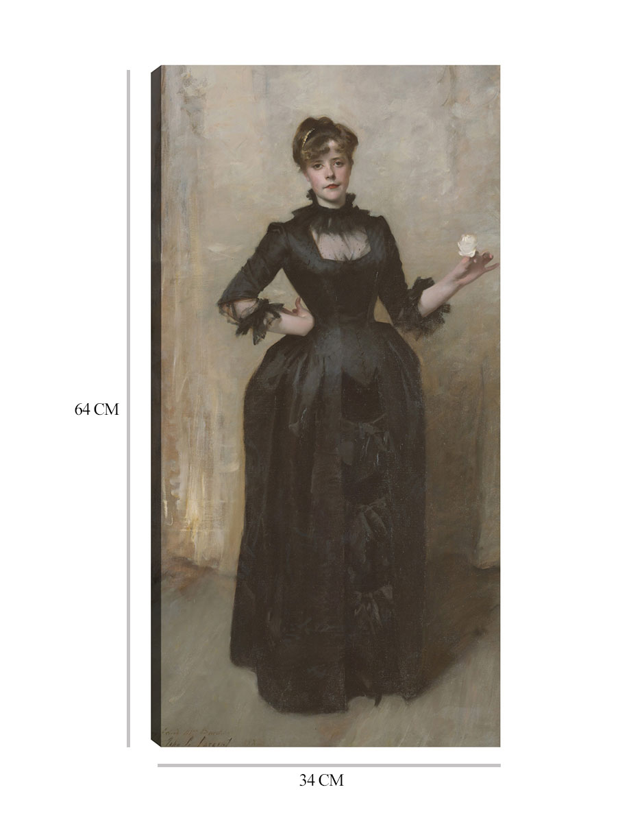 Foto 7 pulgar | Cuadro Decorativo - La Dama De La Rosa (charlotte Louise Burckhardt) (1882)- John Singer Sargent - 34x64 - Fine Art Tj