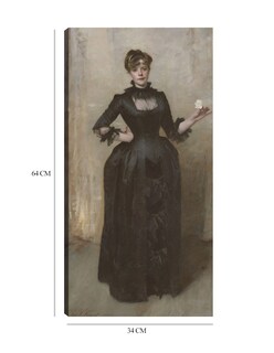 Foto 6 | Cuadro Decorativo - La Dama De La Rosa (charlotte Louise Burckhardt) (1882)- John Singer Sargent - 34x64 - Fine Art Tj