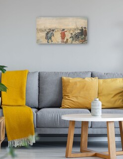 Foto 4 | Cuadro Decorativo - Juegos De Invierno En El Río Helado Ijssel- Hendrick Avercamp - Fotografía - 46x89 - Fine Art Tj