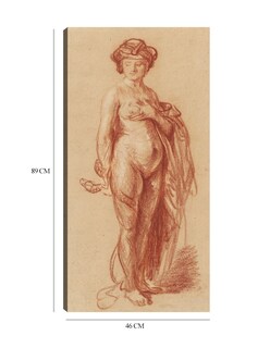 Foto 6 | Cuadro Decorativo - Mujer Desnuda Con Serpiente (1637)- Rembrandt Van Rijn - Fotografía - 46x89 -impresión En