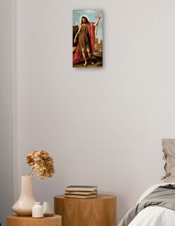 Foto 2 | Cuadro Decorativo - San Juan Bautista En El Desierto (1635)- Jose Leonardo - Religión - 54x102 - Impresión En