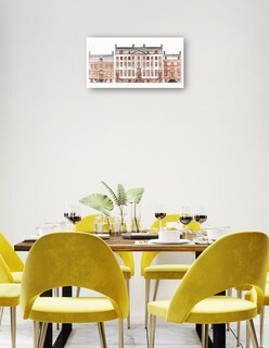 Foto 3 | Cuadro Decorativo - Casas Del Canal De Amsterdam En El Herengracht 471-477- Johan Teyler - Ciudades - 54x102 - Fine Ar