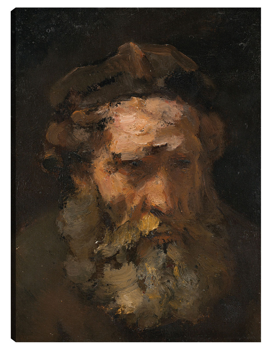 Foto 1 | Cuadro Decorativo - Cabeza De San Mateo, Probablemente De Principios De La Década De 1660- Rembrandt Workshop -