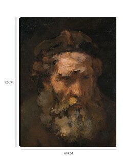 Foto 6 | Cuadro Decorativo - Cabeza De San Mateo, Probablemente De Principios De La Década De 1660- Rembrandt Workshop -