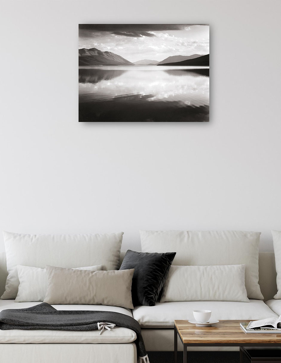 Foto 6 pulgar | Cuadro Decorativo - Por La Tarde, Lago Mcdonald, Parque Nacional Glacier- Ansel Adams - Religión - 107x143 - Fine Art T