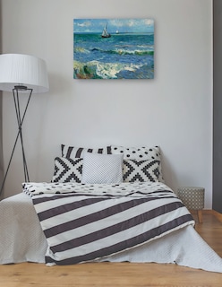 Foto 3 | Cuadro Decorativo - Paisaje Marino Cerca De Les Saintes Maries De La Mer- Vincent Van Gogh - Religión - 46x61 - Fine